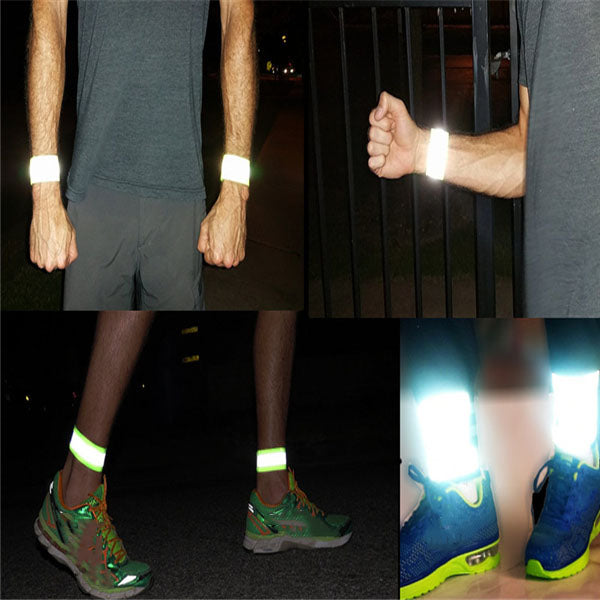 

Bratara reflectorizanta pentru jogging pe timp de noapte, pentru ciclism pentru timp de noapte si alte activitati in aer liber pe timp de noapte, o banda reflectorizanta de avertizare