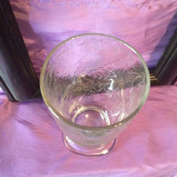 Goblet Style Glass ~ Flowers & Vines ~ Vase