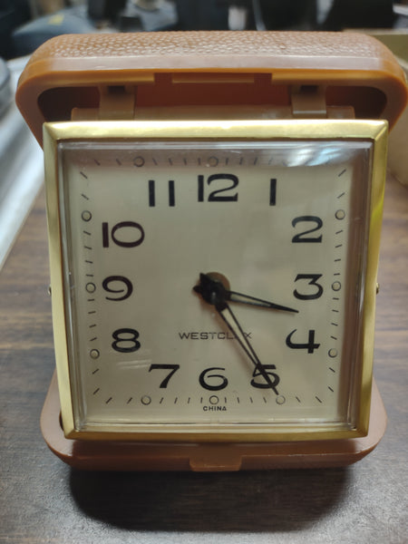 Vintage Westclox Travel Wind-up Alarm Clock