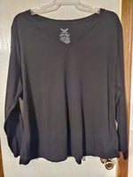 #195 Sz 4X Shirt - Black -Faded Glory
