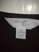 #198 Sz 3X Terra & Sky Faux Wrap Dress