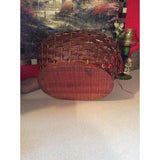 Oval Wooden Weave Basket