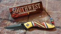 NEW - Southwest White Pocket Knife - BK3645