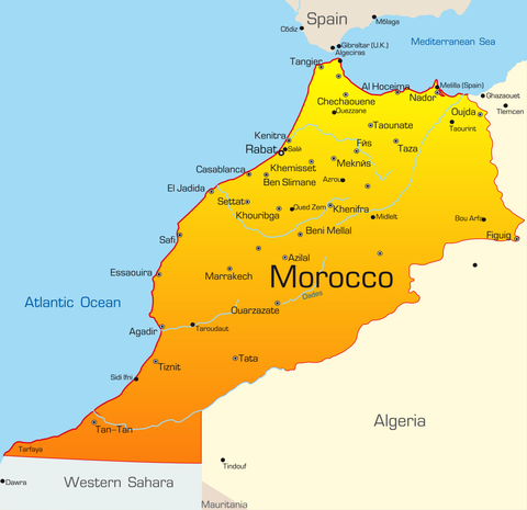 Map of Morocco