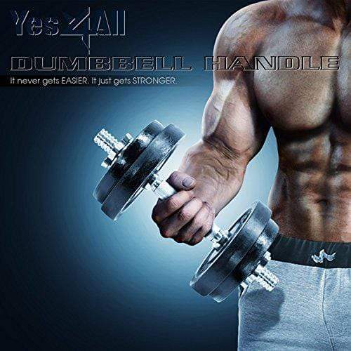 Dumbbell Handle Standard for 1-i Yes4All 1-inch Dumbbell Handles with Collars