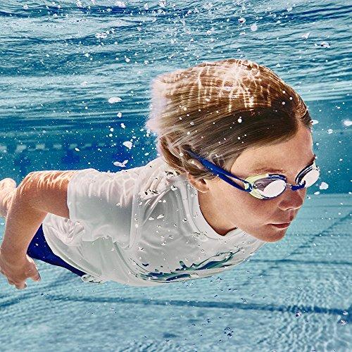 speedo jr vanquisher 2.0 mirrored swim goggles