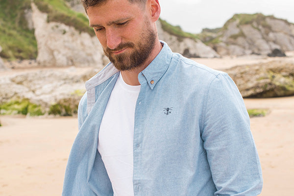 Men's Tide Shirt - Light Oxford.