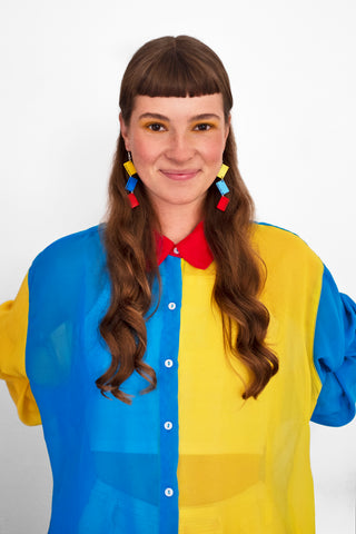 Aysha Tengiz Tatty Devine Art Club Colour Swatch Earrings