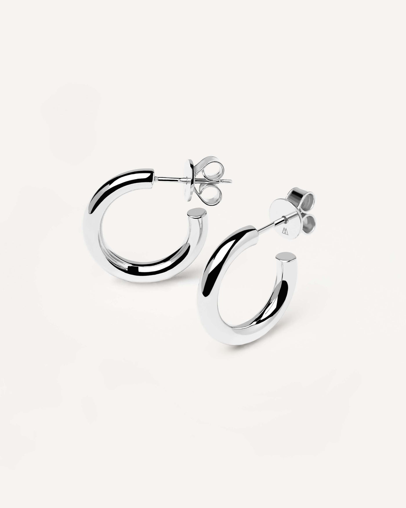 Medium Cloud Silver Earrings - 925 sterling silver