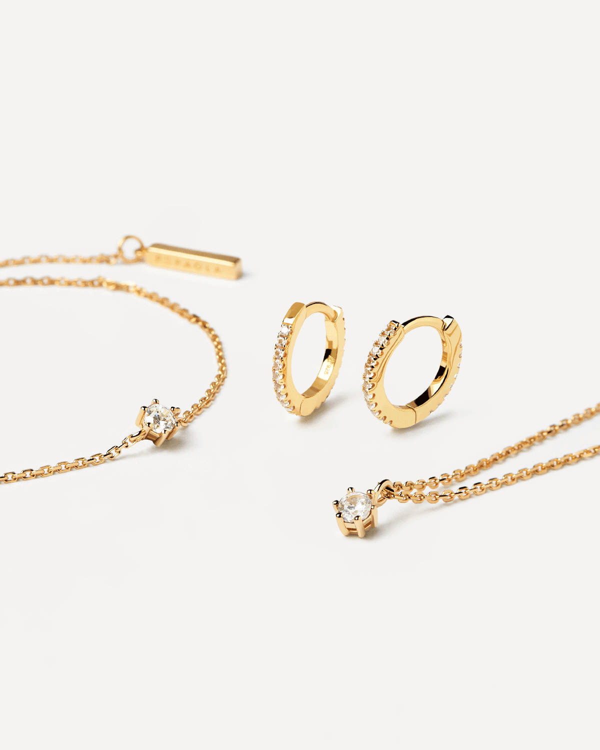 Ensemble White Basic - 925 sterling silver / 18K gold plating