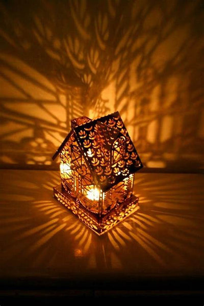 fancy bedside Moroccan lantern 