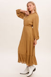 Holiday Boho Inspired Maxi Woven Dress CHOICE OF COLORS