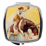 Vintage Cowgirl #4 Mirror Compact