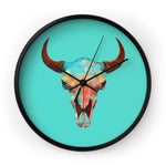 Turquoise Bull  Clock