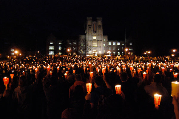 candlelight vigil at Virginia Tech