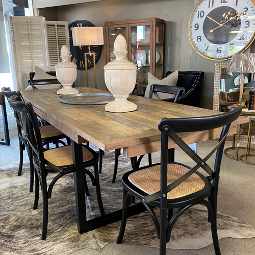 black iron dining room chairs