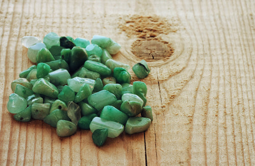 beads made from nephrite stones