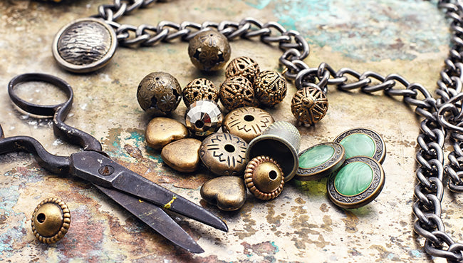 diy jewelry making with metal beads