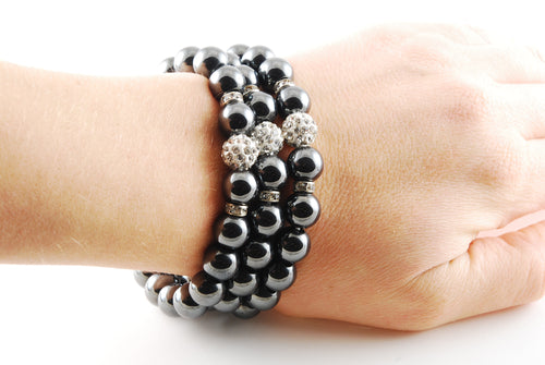 black hematite bead bracelets