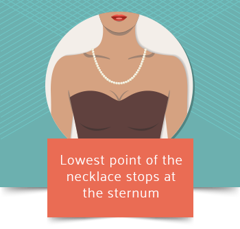 matinee necklace length graphic