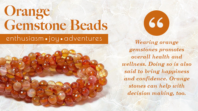 orange gemstone beads graphic