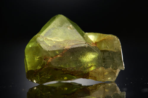 isolated peridot mineral