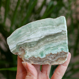 Chatoyant Green Aragonite From Spain