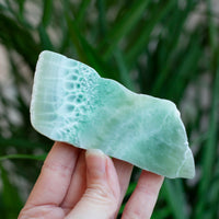 Chatoyant Green Aragonite From Spain