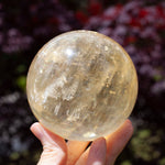 Honey Calcite Sphere, 3.2in