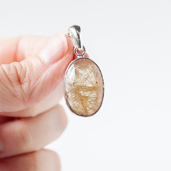 Golden Rutile Pendant