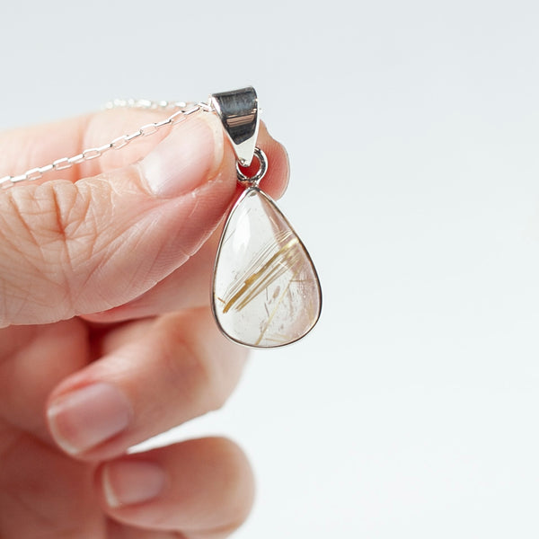 Golden Rutile Pendant