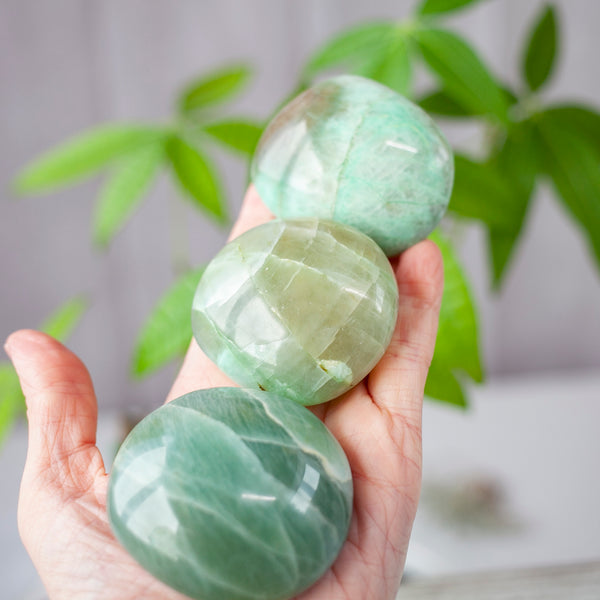 Garnierite Palm Stone (green moonstone)