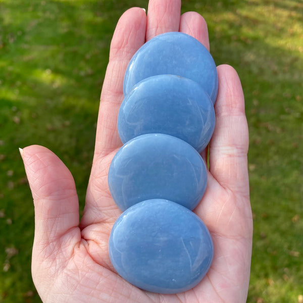 Angelite Worry Stone