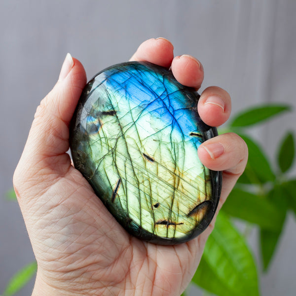 Large High Quality Labradorite Palm Stones