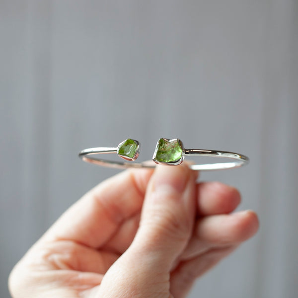 Peridot Bracelet, Sterling Silver