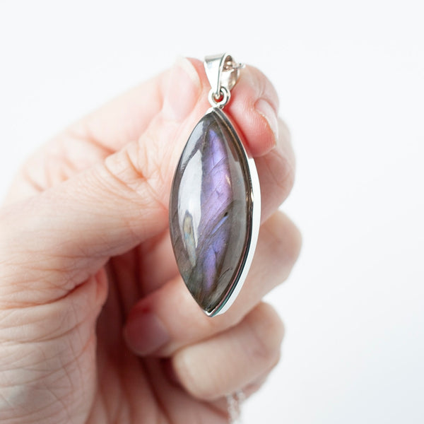 Purple Labradorite Pendant