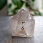 Rutilated Quartz Tower, Clear Quartz with Copper Rutile