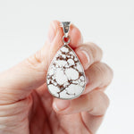 White Howlite Pendant