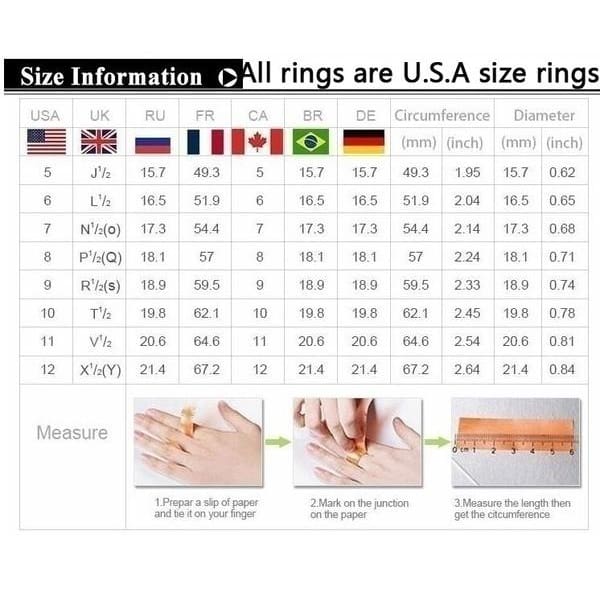 womens to mens ring size