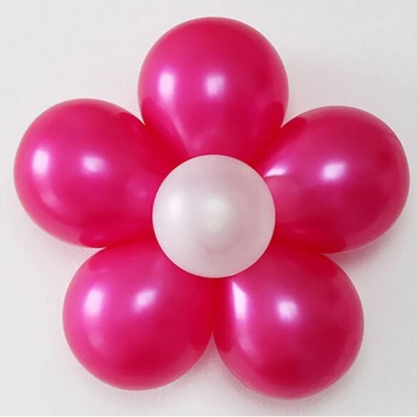Useful 10pcs//Set Flower Balloons Plum Clip Tie Birthday Wedding Party Decoration