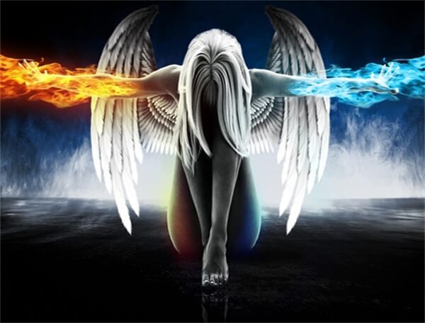 Fire And Ice Angel | 5D Diamond Painting Kits | OLOEE