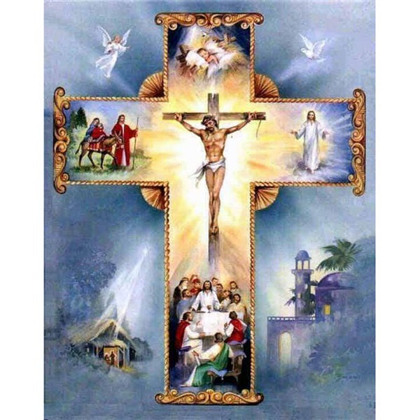 Christian Cross Jesus | 5D Diamond Painting Kits | OLOEE