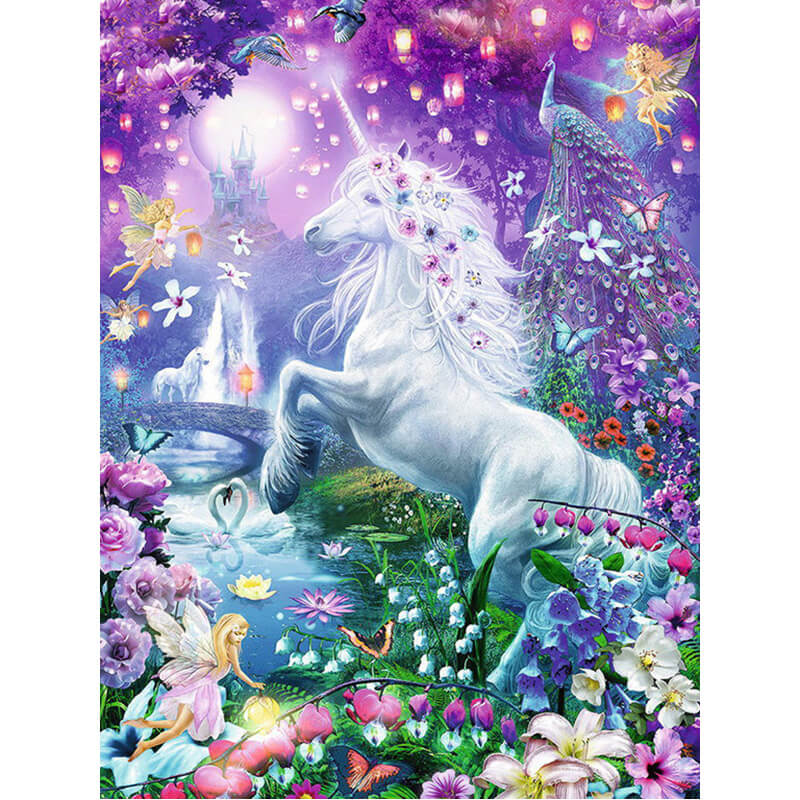 Unicorn Fairy World | 5D Diamond Painting Kits | OLOEE