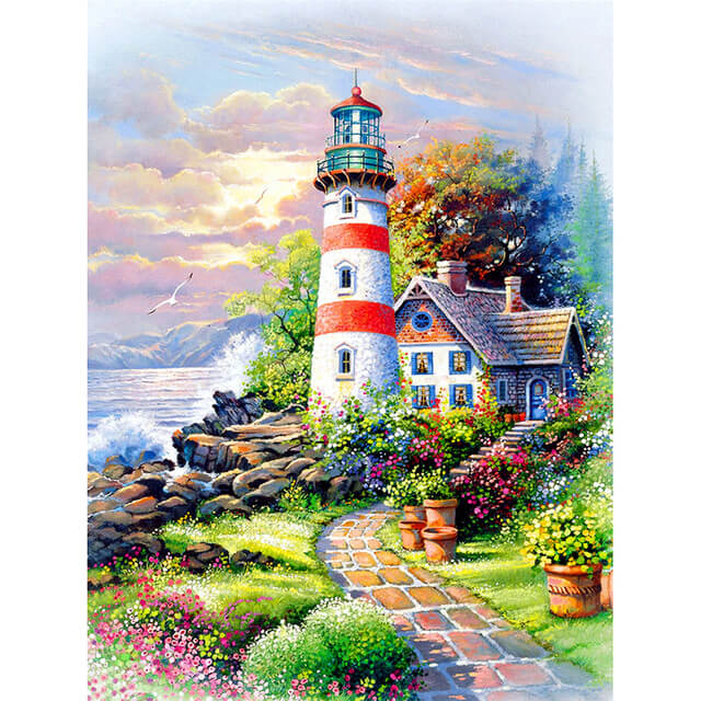 Diamond Oloee Lighthouse 5d Diamond Painting Kits Oloee