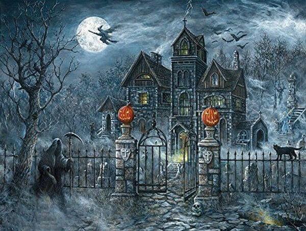 Creepy Halloween Night | 5D Diamond Painting Kits | OLOEE