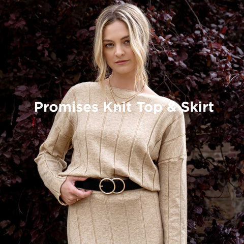 Promises Knit Top & Skirt