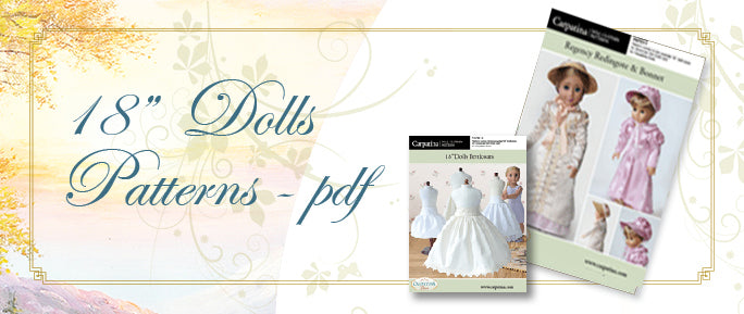 free wedding dress pattern for 18 doll