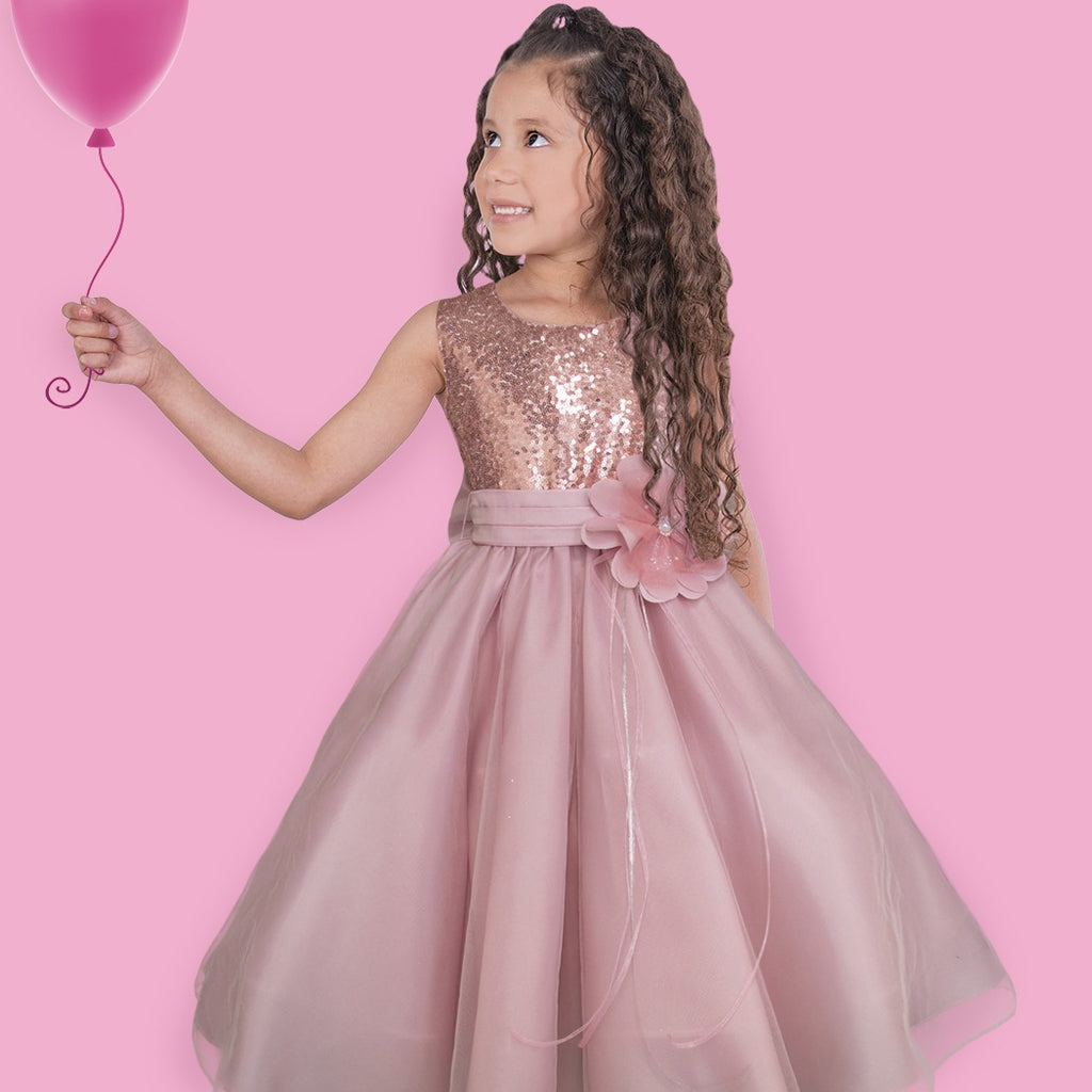 Vestido de fiesta para niña Gerat color palo de rosa – Gerat Infants  Boutique