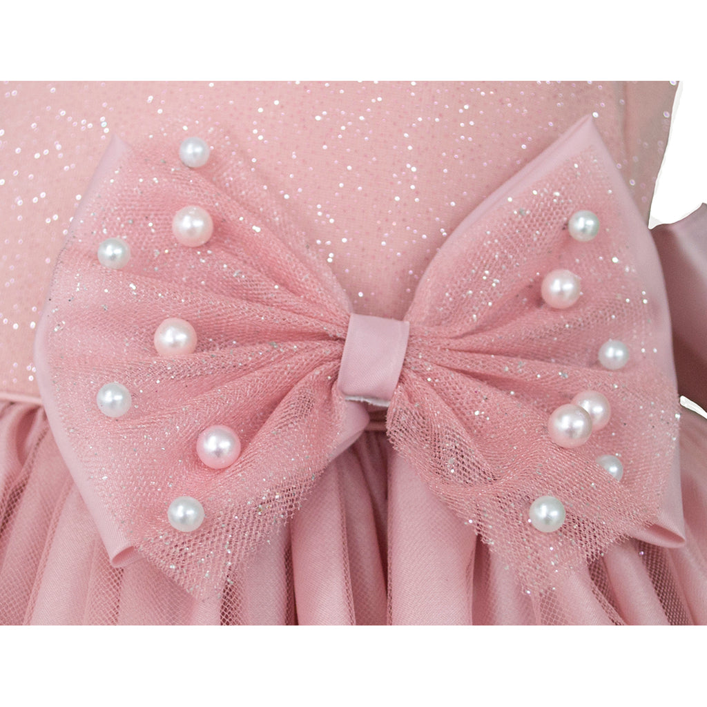 disco flota Gimnasio Vestido de fiesta para niña rosa blush Gerat – Gerat Infants Boutique