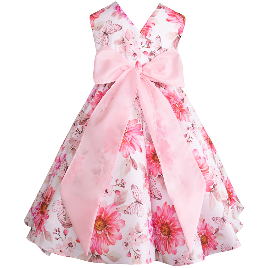 Vestido para niñas color ivory rosa fiusha Gerat – Gerat Infants Boutique